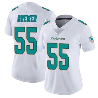 Aaron Brewer Women's Miami Dolphins limited Vapor Untouchable Jersey - White