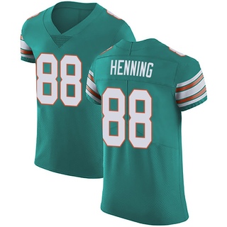 Elite AJ Henning Men's Miami Dolphins Aqua Alternate Vapor Untouchable Jersey - Green