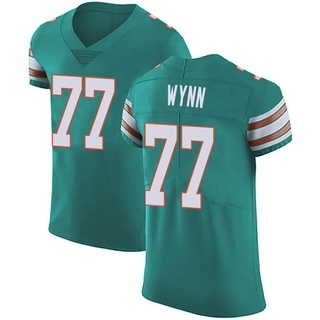 Elite Isaiah Wynn Men's Miami Dolphins Aqua Alternate Vapor Untouchable Jersey - Green