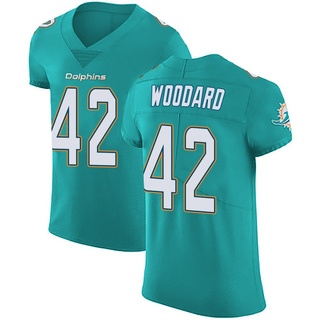 Elite Jackson Woodard Men's Miami Dolphins Aqua Team Color Vapor Untouchable Jersey - Green