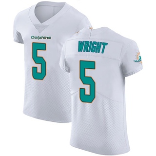 Elite Jaylen Wright Men's Miami Dolphins Vapor Untouchable Jersey - White