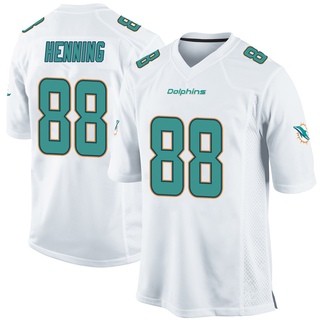 Game AJ Henning Men's Miami Dolphins Jersey - White