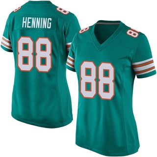 Game AJ Henning Women's Miami Dolphins Alternate Jersey - Aqua
