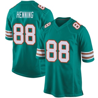 Game AJ Henning Youth Miami Dolphins Alternate Jersey - Aqua