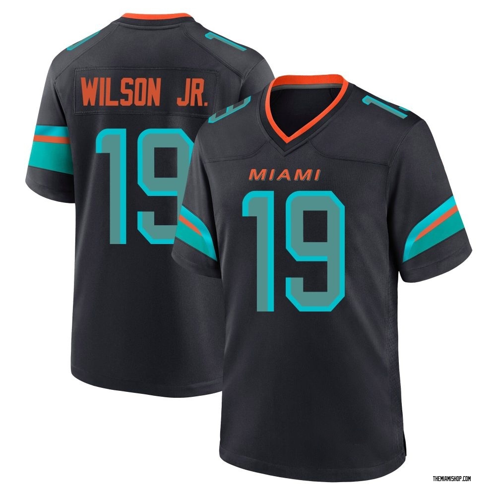 Game Cedrick Wilson Jr. Men's Miami Dolphins Pitch 2025 Rivalries Collection Jersey - Blue