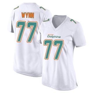 Game Isaiah Wynn Women's Miami Dolphins Fashion Jersey - White