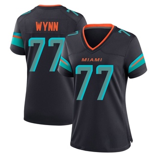Game Isaiah Wynn Women's Miami Dolphins Pitch 2025 Rivalries Collection Jersey - Blue