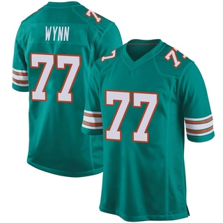 Game Isaiah Wynn Youth Miami Dolphins Alternate Jersey - Aqua