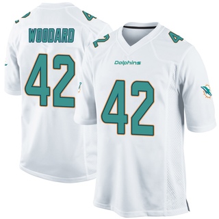 Game Jackson Woodard Men's Miami Dolphins Jersey - White
