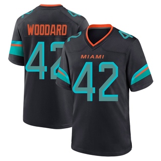Game Jackson Woodard Men's Miami Dolphins Pitch 2025 Rivalries Collection Jersey - Blue