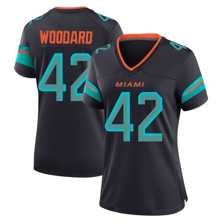 Game Jackson Woodard Women's Miami Dolphins Pitch 2025 Rivalries Collection Jersey - Blue