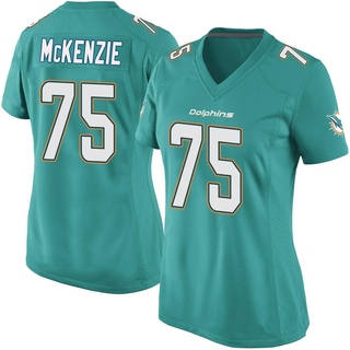Game Jalen McKenzie Women's Miami Dolphins Team Color Jersey - Aqua