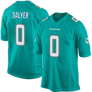 Game Jamaree Salyer Men's Miami Dolphins Team Color Jersey - Aqua