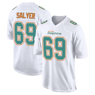 Game Jamaree Salyer Youth Miami Dolphins Fashion Jersey - White