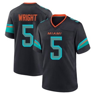Game Jaylen Wright Men's Miami Dolphins Pitch 2025 Rivalries Collection Jersey - Blue