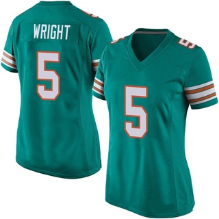 Game Jaylen Wright Women's Miami Dolphins Alternate Jersey - Aqua