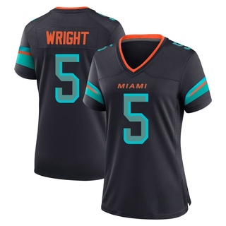 Game Jaylen Wright Women's Miami Dolphins Pitch 2025 Rivalries Collection Jersey - Blue