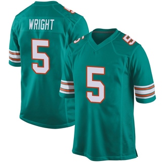 Game Jaylen Wright Youth Miami Dolphins Alternate Jersey - Aqua