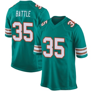 Game Miles Battle Men's Miami Dolphins Alternate Jersey - Aqua