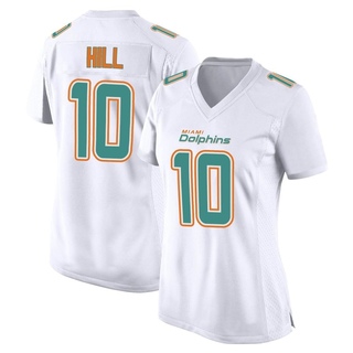 Game Tyreek Hill Women's Miami Dolphins Fashion Jersey - White