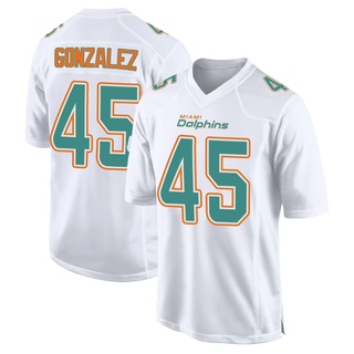 Game Zane Gonzalez Men's Miami Dolphins Fashion Jersey - White