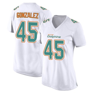 Game Zane Gonzalez Women's Miami Dolphins Fashion Jersey - White