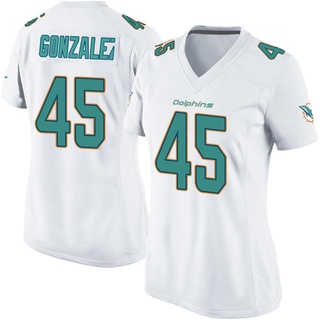 Game Zane Gonzalez Women's Miami Dolphins Jersey - White