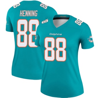 Legend AJ Henning Women's Miami Dolphins Jersey - Aqua