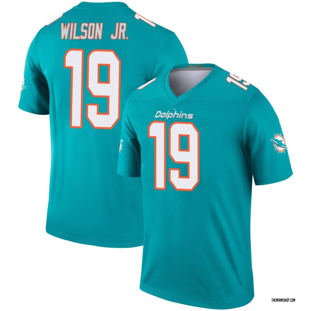 Legend Cedrick Wilson Jr. Men's Miami Dolphins Jersey - Aqua