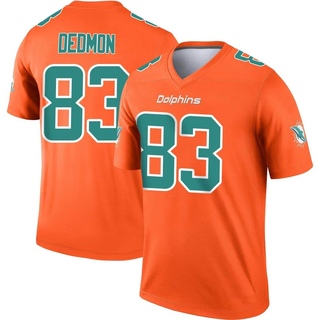 Legend DeVonte Dedmon Men's Miami Dolphins Inverted Jersey - Orange