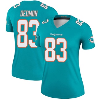 Legend DeVonte Dedmon Women's Miami Dolphins Jersey - Aqua