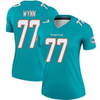 Legend Isaiah Wynn Women's Miami Dolphins Jersey - Aqua