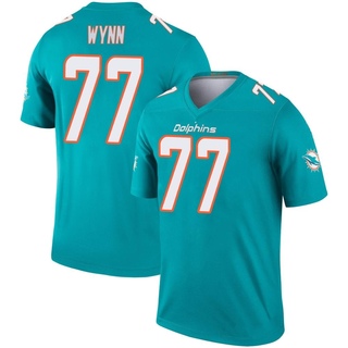 Legend Isaiah Wynn Youth Miami Dolphins Jersey - Aqua
