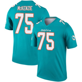 Legend Jalen McKenzie Men's Miami Dolphins Jersey - Aqua