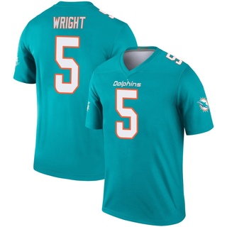 Legend Jaylen Wright Men's Miami Dolphins Jersey - Aqua