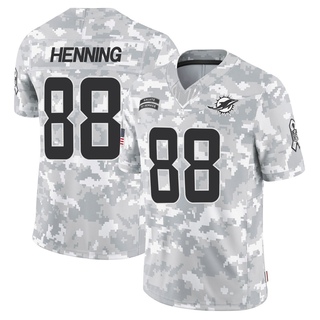 Limited AJ Henning Men's Miami Dolphins 2024 Salute to Service Jersey - Arctic Camo