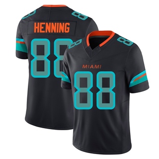 Limited AJ Henning Men's Miami Dolphins Pitch 2025 Rivalries Collection Jersey - Blue