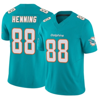 Limited AJ Henning Men's Miami Dolphins Vapor F.U.S.E. Jersey - Aqua