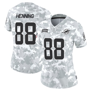 Limited AJ Henning Women's Miami Dolphins 2024 Salute to Service Jersey - Arctic Camo