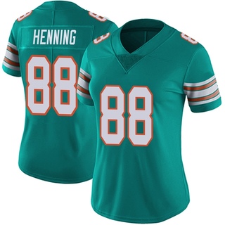 Limited AJ Henning Women's Miami Dolphins Alternate Vapor Untouchable Jersey - Aqua