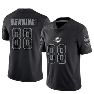 Limited AJ Henning Youth Miami Dolphins Reflective Jersey - Black