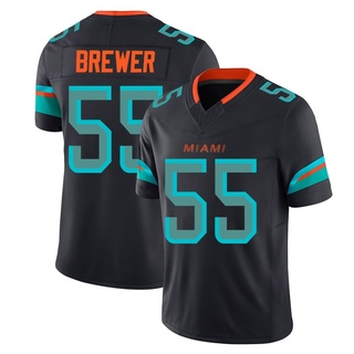 Limited Aaron Brewer Youth Miami Dolphins Pitch 2025 Rivalries Collection Jersey - Blue