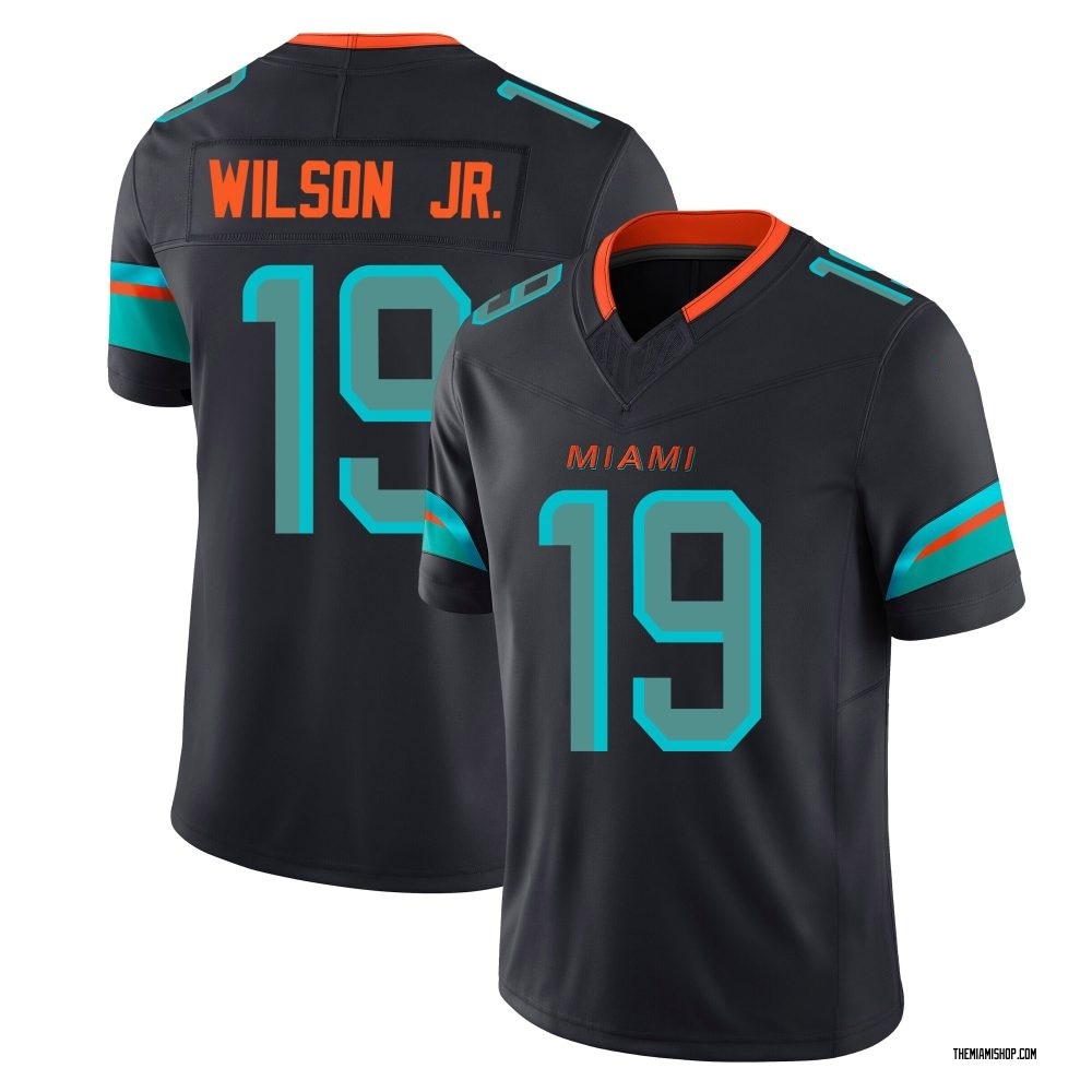 Limited Cedrick Wilson Jr. Men's Miami Dolphins Pitch 2025 Rivalries Collection Jersey - Blue