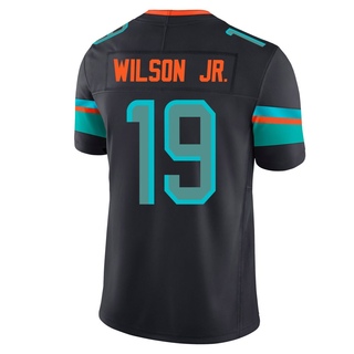 Limited Cedrick Wilson Jr. Men's Miami Dolphins Pitch 2025 Rivalries Collection Jersey - Blue