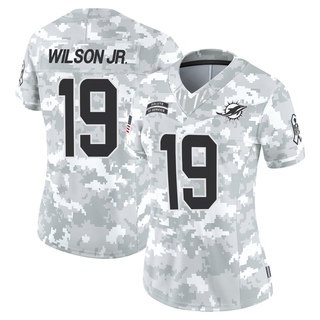 Limited Cedrick Wilson Jr. Women's Miami Dolphins 2024 Salute to Service Jersey - Arctic Camo