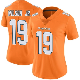 Limited Cedrick Wilson Jr. Women's Miami Dolphins Color Rush Jersey - Orange