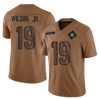 Limited Cedrick Wilson Jr. Youth Miami Dolphins 2023 Salute To Service Jersey - Brown
