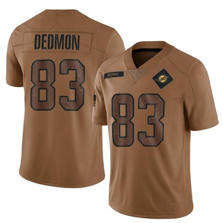 Limited DeVonte Dedmon Youth Miami Dolphins 2023 Salute To Service Jersey - Brown