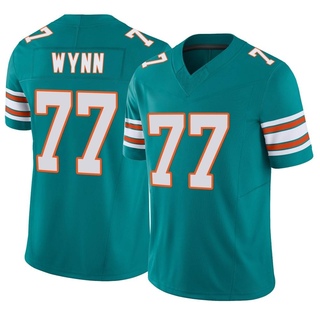 Limited Isaiah Wynn Men's Miami Dolphins Alternate Vapor F.U.S.E. Jersey - Aqua