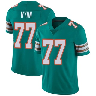 Limited Isaiah Wynn Men's Miami Dolphins Alternate Vapor Untouchable Jersey - Aqua